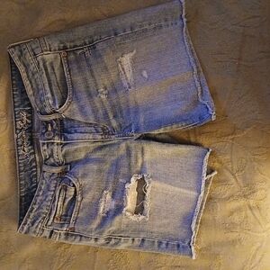 Women's Distressed Denim Shorts